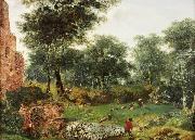 Jan van der Heyden Wooded landscape oil painting artist